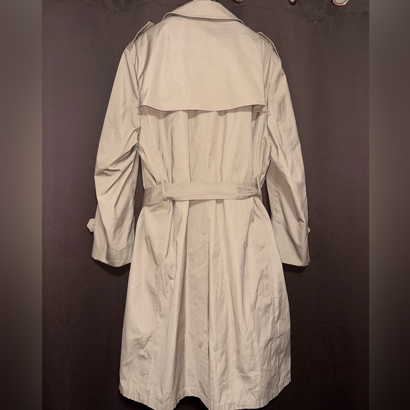 Botany 500 Mens's Tan Long Trench Coat W/ Liner - Picture 2 of 4